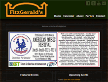 Tablet Screenshot of fitzgeraldsnightclub.com
